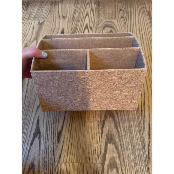 CORK 4 Compartment Desk Letter Organizer - Picture 2 of 8